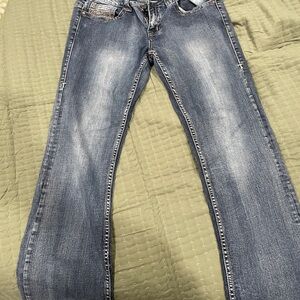 Cowgirl Tuff Dark Blue Denim Jeans